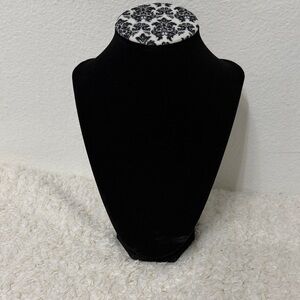 Elegant Black and White Jewelry Display Stand